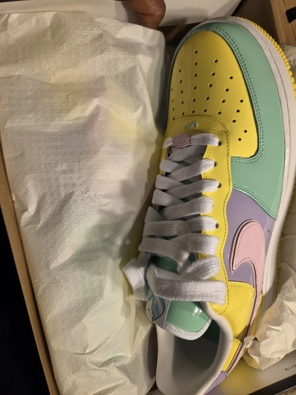 Men's Pastel Multi Athletic Sneakers - Yellow, Mint & Lavender